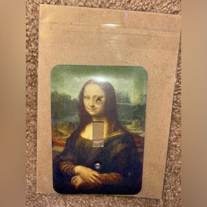 Mona Lisa Single Switch Light Switch Plate Leonardo Davinci Metal Brand New
